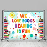 Allenjoy Lovely And Simple Book Theme Back To School Backdrop