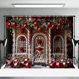 Allenjoy Lovely Candy House Photography Christmas Backdrop