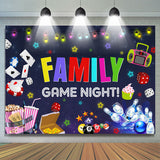 Allenjoy Lovely Family Game Night Happy Birthday Backdrop