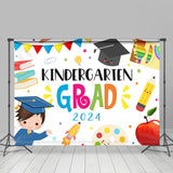 Allenjoy Lovely Sweet Kindergraten Grad 2023 Party Backdrop