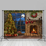 Allenjoy Lovely Warm Christmas Snowy Night Holiday Backdrop