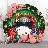 Allenjoy Lucky Gambling Chips Happy Birthday Backdrop Men