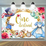 Allenjoy Magical Fairy Theme Onederland Happy Birthday Backdrop