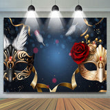 Allenjoy Masquerade Mysterious Photography Birthday Backdrop