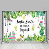 Allenjoy Mexico Fiesta Siesta Tequila Repeat Holiday Backdrop