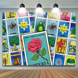 Allenjoy Mexico Loteria Card Theme Happy Birthday Backdrop