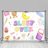 Allenjoy Moon Food Doll Sleepover Party Backdrop Girls