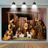 Allenjoy Nativity Religion Jesus Christ Baby Shower Banner