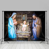 Allenjoy Nativity Virgin Mary Joseph Photo Christmas Backdrop