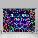 Allenjoy Neon Light Brick Wall Backdrop Christmas Party