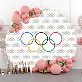 Allenjoy Olympic Rings Sport Competition Round Backdrop