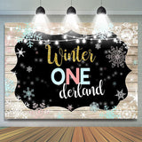 Allenjoy One Derland Winter Snowflake Board Photography Backdrop