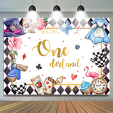 Allenjoy Onederland Magician Black Rhombus 1St Birthday Backdrop