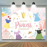 Allenjoy Our Little Princess Girl 1St Birthday Backdrop