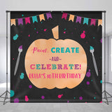 Allenjoy Paint Create Celebrate Custom 10Th Birthday Backdrop