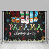 Allenjoy Pajama Cartoon Christmas Socks Christmas Party Backdrop