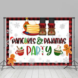 Allenjoy Pancakes And Pajamas Hot Winter Christmas Backdrop