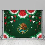 Allenjoy Paper Flowers Green Mexican Independence Day Backdrop