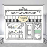 Allenjoy Paris Patisserie Crafts Custom Birthday Backdrop