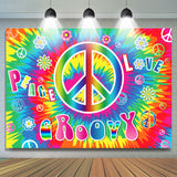 Allenjoy Peace And Love Graffiti Grooyy Birthday Backdrop