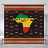 Allenjoy Personalized Brithday African Tribal Step Backdrop