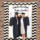 Allenjoy Personalized College Graduation Backdrop Banner