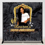 Allenjoy Personalized Diamond Birthday Backdrop With Photo