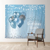 Allenjoy Personalized Diamond Strings Blue Birthday Backdrop