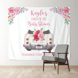 Allenjoy Personalized Drive Through Bridal Shower Backdrop