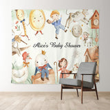 Allenjoy Personalized Fairy Tale Kids Baby Shower Backdrop