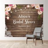 Allenjoy Personalized Floral Bridal Shower Party Backdrop