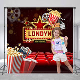 Allenjoy Personalized Hollywood Now Showing Party Backdrop