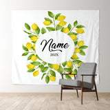 Allenjoy Personalized Lemon Photo Wedding Backdrop