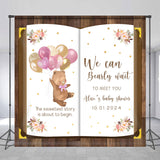 Allenjoy Personalized Name Fairy Book Baby Shower Backdrop