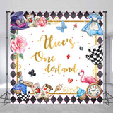 Allenjoy Personalized Onederland Poker Magic Birthday Backdrop