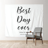 Allenjoy Personalized Outdoor Wedding Reception Photo Backdrop