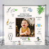 Allenjoy Personalized Photo 1St Birthday Backdrop Baby