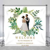 Allenjoy Personalized Photo Welcome To The Wedding Backdrop