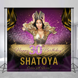 Allenjoy Personalized Queen Happy 30Th Birthday Backdrop