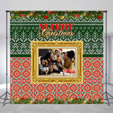 Allenjoy Personalized Retro Culture Christmas Pattern Backdrop