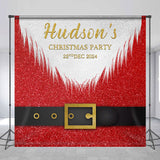 Allenjoy Personalized Santa Christmas Party 2024 Backdrop