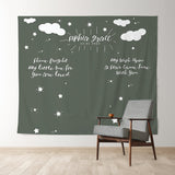 Allenjoy Personalized Twinkle White Clouds Baby Shower Backdrop