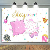 Allenjoy Pillow Fight Sleepover Party Girls Birthday Backdrop