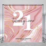 Allenjoy Pink Abstract Texture Custom 21St Birthday Backdrop