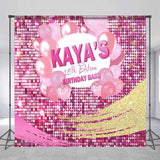 Allenjoy Pink Balloon Sparkling Custom 16Th Birthday Backdrop