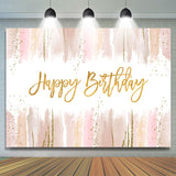 Allenjoy Pink Gold Gentle Backdrop Girl Birthday Party