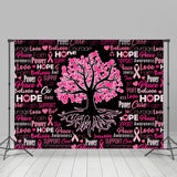 Allenjoy Pink Tree Hope Breast Cancer Awareness Backdrop