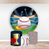 Allenjoy Playground Baseball Round Backdrop Kit Boys