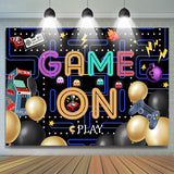 Allenjoy Plenty Games Balloons Happy Birthday Backdrop