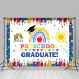 Allenjoy Preschool Sweet Cartoon Graduate 2023 Backdrop